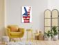 Preview: American flag peace Art Design rectangular special Glass Picture!